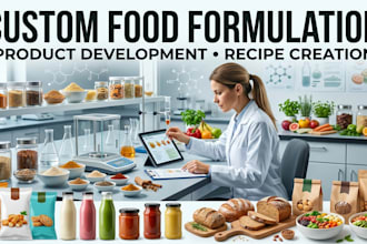 create custom food formulation recipe for product development