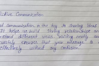 write neat handwritten notes assignments and study materials