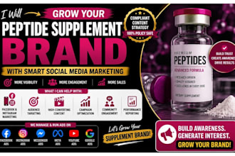 be your peptide smm promo video compliant peptide supplement marketing fb ads
