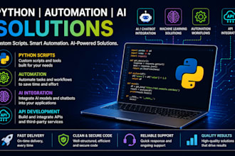 develop python scripts, automation and ai solutions