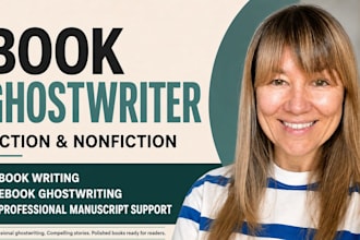 ghostwrite fiction and nonfiction book as a ghostwriter, ebook ghostwriter