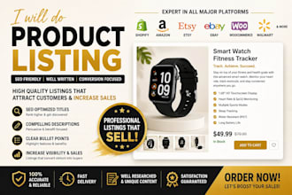 do product listing for your store