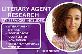 research literary agents and create targeted agent submission lists