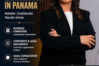 provide corporate legal services and legal support in panama