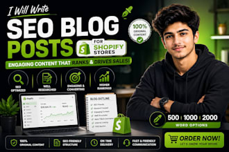 write SEO blog posts for your shopify store