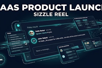 create a professional saas product launch video
