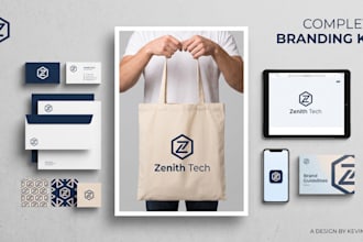 design a modern brand identity and visual guidelines