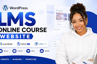 create wordpress lms website with learndash tutor lms lifterlms memberpress