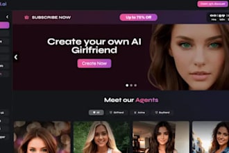 an ai nsfw chatbot website, app, nsfw image generator