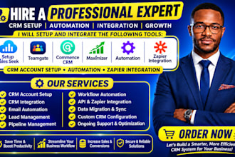 setup sales seek teamgate commence CRM maximizer automation zapier integration