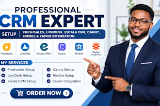 setup freshsales liondesk escala crm canny automation nimble zapier integration