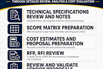 help create quality bid proposals and cost estimates for your automation project