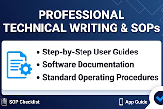 write clear standard operating procedures and user manuals