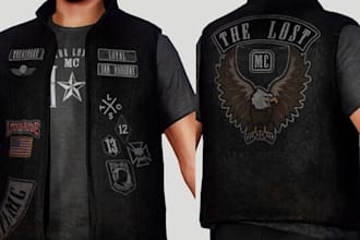 create fivem kuttes custom fivem clothing kuttes mc mc vest biker clothing