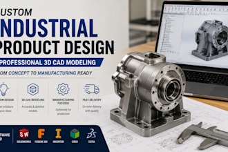 design custom industrial products with professional 3d cad modelling