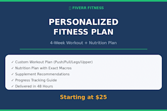 make your workout and nutrition plan