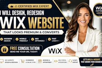 create a premium wix website that converts