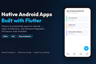 build a native android app using flutter