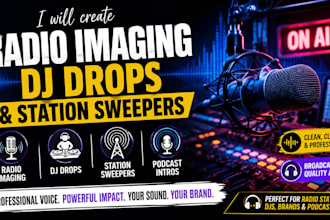 create professional radio imaging, dj drops and station sweepers