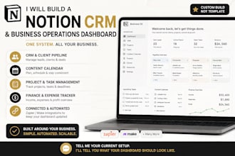 build a notion crm and business operations dashboard