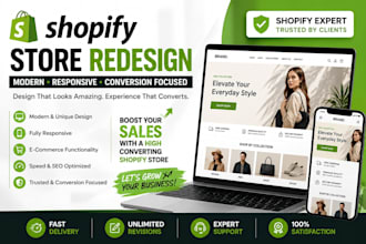 redesign shopify store merch shopify website design and shopify store redesign
