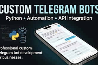 build a custom telegram bot with python and API integration