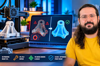 optimize and repair stl files for 3d printing and cad designs