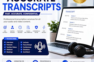 accurately transcribe audio and video
