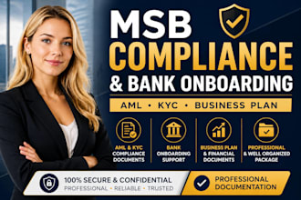 prepare your msb aml compliance and bank onboarding package