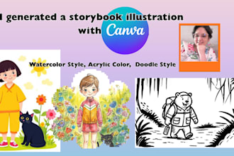 designed  storybook illustrations  ai generator images