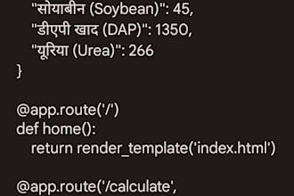 build custom python flask web app and simple calculators