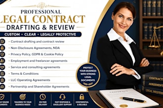 be your lawyer and draft your legal contracts and agreements