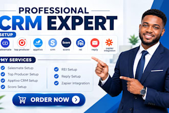 setup salesmate top producer apptivo crm scoro rei reply zapier integration