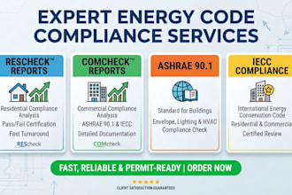 rescheck report comcheck report energy code compliance ashrae