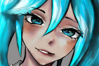 draw custom digital art portrait