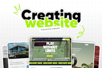 create interactive ready to launch website