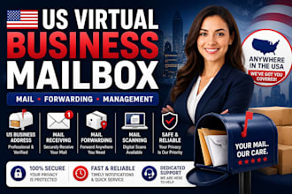 provide a US virtual business mailbox with mail forwarding