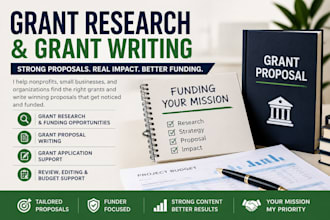 research grants and write compelling grant proposals