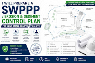 prepare swppp erosion and sediment control plan for your small construction site