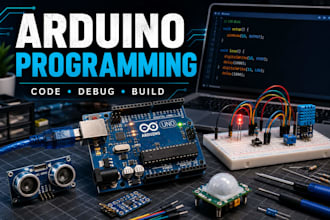 program and troubleshoot arduino projects and code