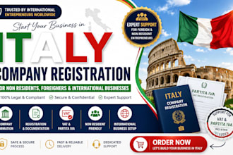 register an italy company for non residents foreigners international businesses