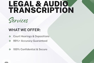 accurately transcribe legal audio