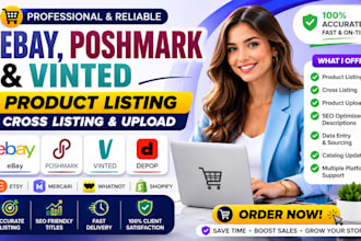 do ebay poshmark depop and vinted product listing cross listing and upload