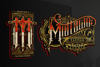 make your logo tattoo shop and brand equipment