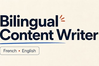 write SEO articles or product descriptions in french or english