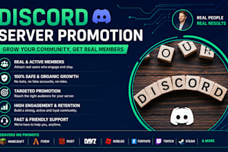 do discord server promote fivem, minecraft, dayz, gaming discord promotion