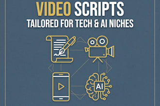 write short form video scripts for tech and ai