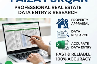 do property appraisal data entry and real estate research