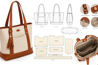 create digital bag sewing patterns for tote bags purses clutches and backpacks