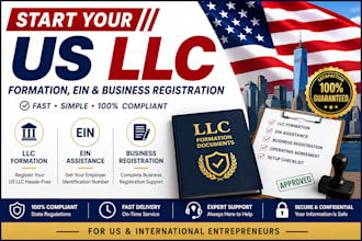 form your US llc, assist with ein and business registration
